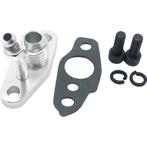 For TOYOTA CT12 CT20 CT26 Flange Return Adapter Turbo Oil Supply 4AN 10AN