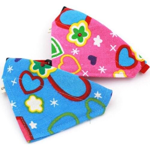 Canvas Pet Dog Collar Scarf Adjustable Puppy Triangular Bandage Pet Cat Tie Collar for Small Medium Large Dogs
