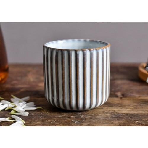 Creative Retro Japanese Ceramic Tea Cup Wine Cup 180ml Ceramic Tea Cup Chinese Kung Fu Cup Kiln Porcelain Tea Cup