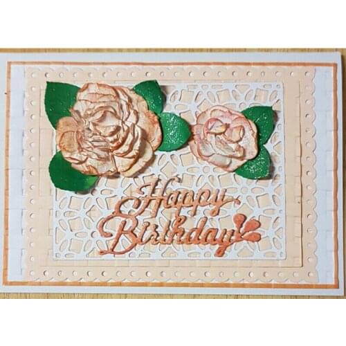 L-Sunday Crafts Die Cuts Happy Birthday Metal Cutting Dies Scrapbooking Embossing Paper Cardmaking Crafts Stencils