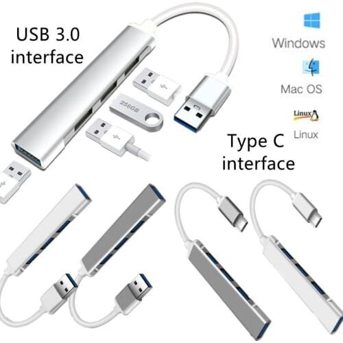 Multifunctional style keyboard laptop mouse high-speed aluminum TypeC and USB 3.0 type CHub