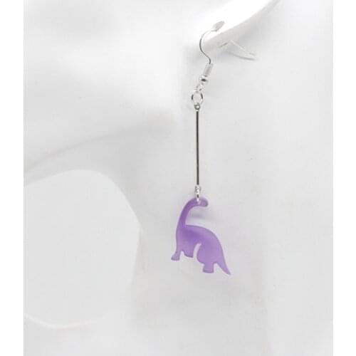 New Cute Animal Cartoon Baby Dinosaur Acrylic Earrings Simple and Sweet Girl Female Earrings
