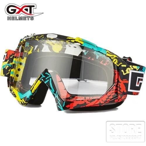 Motocross Goggles ATV MTB DH Windproof Skiing Moto Bike Goggles Glass Dirt bike Helmet Visors Lens Motorcycle Glasses blinkers