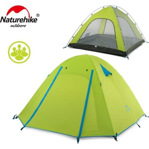 Naturehike Backpacking Hiking Camping Outdoor Camp Tent 4 Person Sleeping tent Ultralight Sun Shelter Beach Tent Awning Canopy