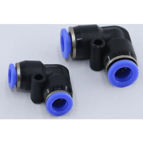 1pcs PV for 4/6/8/10/12/14MM series Pneumatic L Type Elbow Fitting Pipe Connector Quick Fitting