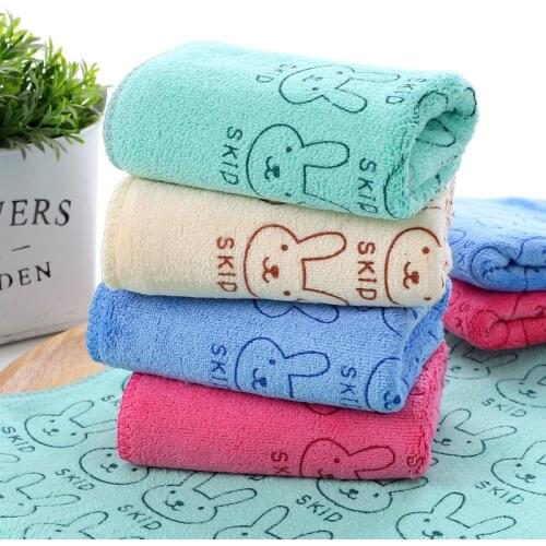 Manufacturers Direct Selling Strong Water 350G Microfiber Hair-drying Towel Printed CHILDS Towel Children Face Towel Small Towe