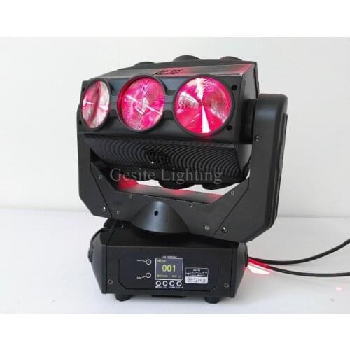 Popular Fashion Mini 9PCS 12W RGBW 4in1 Club DJ Disco Party LED Stage Lighting Cree Beam Moving Head