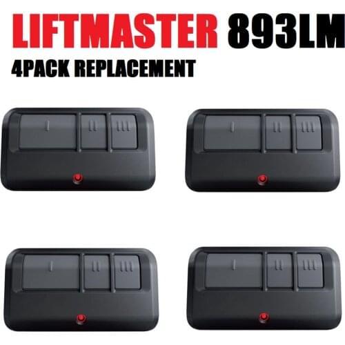 4Pack Liftmaster 893LM Remote Control 891LM 950ESTD 953ESTD Security+ 2.0 MyQ Garage door Remote Replacement