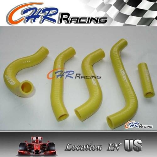 Silicone radiator hose for Suzuki RMZ450 RMZ 450 2007 YELLOW