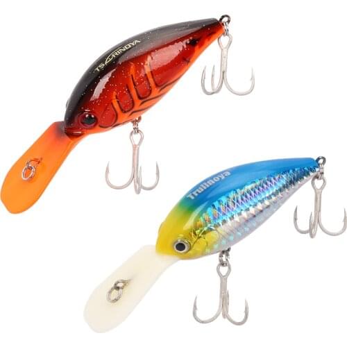 Trulinoya DW21 Wobblers Fishing Lure 9.5cm 16.5g Deep Diving Crankbait Diving Depth 2.5m-3.2m Perch Pike Fish Lure