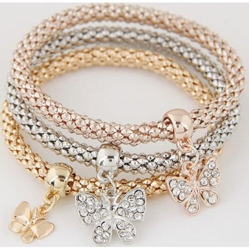 YADA Trendy Butterfly Shape Cubic Zirconia Bracelets&Bangles Charm For Women Bracelet Jewelry Hot Butterfly Bracelet BT200391