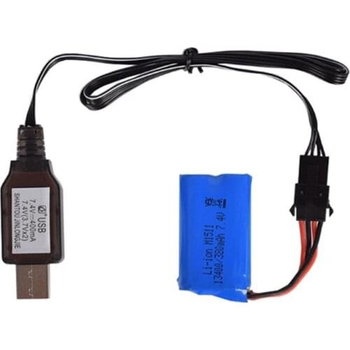 7.4v (3.7v x2) Charger SM-4P Li-ion battery Electric RC Toys E561-001 NEWQIDA FODA RUI CHUANG R/C car boat USB Charger