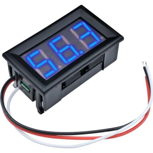 0.56 inch LED DC Digital Voltmeter Voltage Meter 3 Bit 3 Wire DC 4.5V-28V Motrocycle Car Volt Battery Capacity Tester 5V 12V 24V
