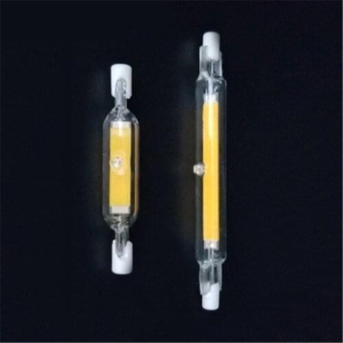 10pcs LED R7S glass tube 118 mm 78 mm dimming instead of a halogen cob lamp 110 V / 220 V energy saving powerful R7S LED lamp