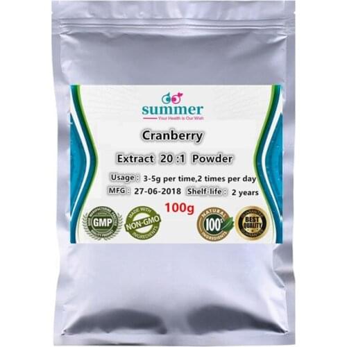 100-1000g Forceful Cranberry extract 20:1 powder,crane berry,Oxycoccos extract for reducing cardiovascular aging,antiaging