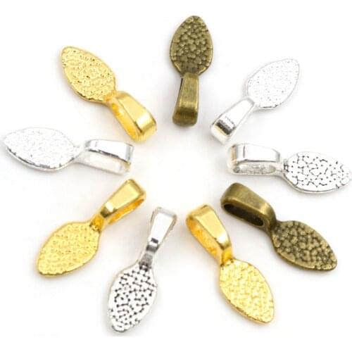15x5mm 21x7mm 40pcs Antique Silver Plated/Bronze/Gold Colors Bail Connectors Handmade Charms Pendant:DIY for bracelet necklace