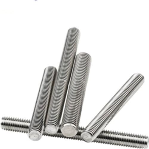 2pcs/lot Stainless steel full thread rod threaded bar M8