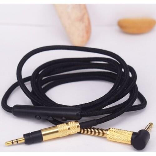 3.5 To 2.5 Upgrade Audio cable Silver Plated Headphone cable For MOMENTUM MOMENTUM 2.0 ON EAR Weave Headphones cable With Mic