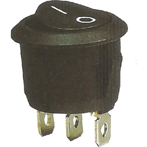 3Pins Round Rocker Switch ON ON SPDT Single Pole Double Throw Switches 10A 125VAC With Solder Terminal KCD1-5-102
