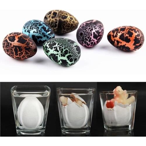 5 Pcs/Set Mini Plastic Crack Magic Hatching Growing Dinosaur Egg Water Grow Party Favor Children Kids Gift