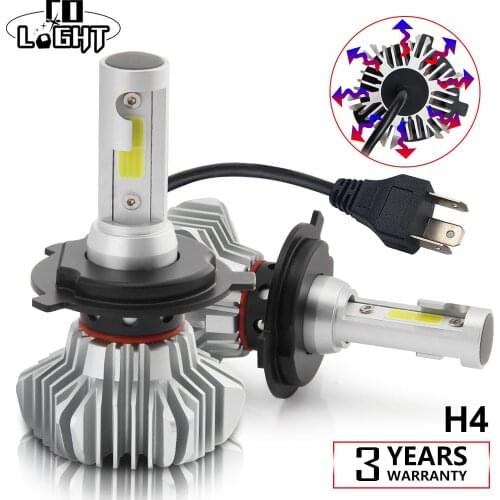 CO LIGHT H4 Car LED Headlight Bulbs Hi Lo Beam H7 Led Automobile Headlamp Fog Light 6500K For Universal Car 12V 24V