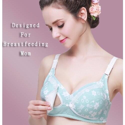 Wirefree Nursing Maternity Bra Clothing Cotton Breastfeeding Bra for Pregnant Women Pregnancy Breast One Size Sleep Underwear