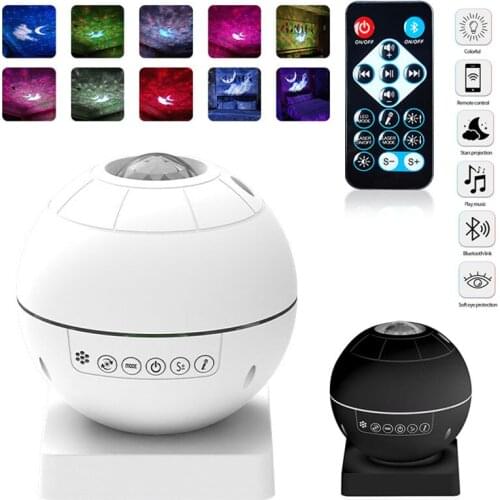 Hot Voice And Remote Control LED Starry Sky And Galaxy Projection Lamp Kid Bedroom Night Light For Home Party Childrens Gift