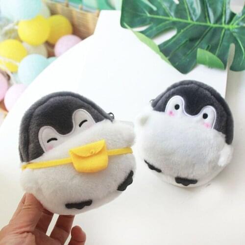 Cartoon Purse Plush Backpack Lipstick Storage Data Cable Bag Headphone Storage Cute Bag for Kids