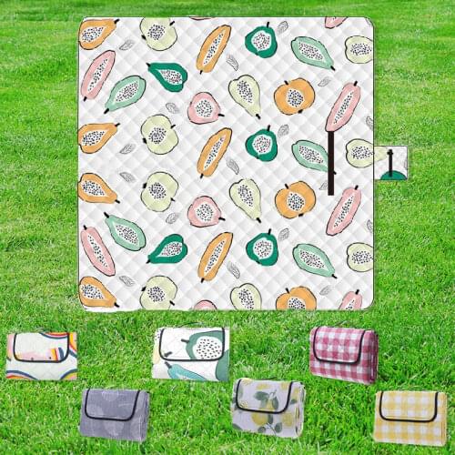 2*2M Big Size Camping Mat Machine Washable Portable Foldable Waterproof Picnic Mats Garden Lawn Beach Moisture-proof Blanket Pad