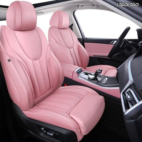 LIGOLIGO Custom Leather car seat cover For Chrysler 300C PT Cruiser Grand Voager Sebring Automobiles Seat Covers car seats