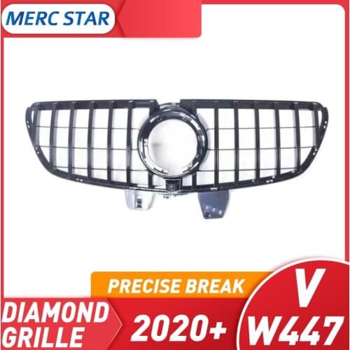 Frente del coche GT AMG ABS centro de la parrilla para V V260L 2020-2021 barra Vertical parachoques W447 rejilla medios de comun