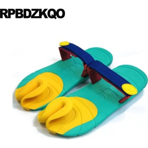 Beach fashion large size water slides big waterproof designer slippers 45 mens sandals 2019 summer outdoor rubber slip on shoes