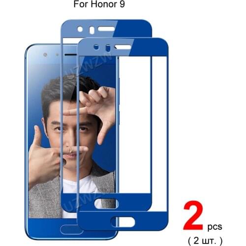 2pcs For Honor 9 Glass Full Cover Tempered Glass Screen Protector Protective Glass For Honor 9
