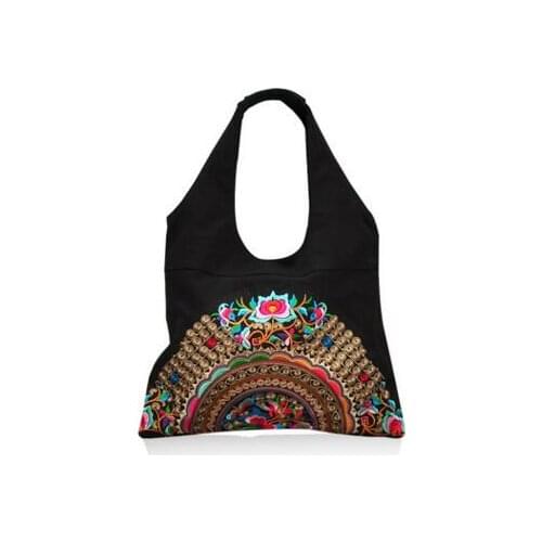 Fashion National Embroidery Shopping Casual Totes!Hot Bohemian Floral Embroidered Women Shoulder&Crossbody bags Vintage Carrier