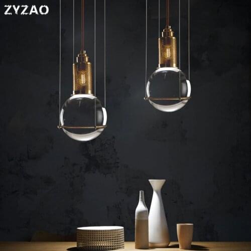 ZYZAO Crystal Pendant Lights