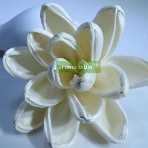 1000 pcs /lot Handmade sola wood flowers for fragrance diffuser and home decor with 12cm Rope or rattan reed sticks Top quality