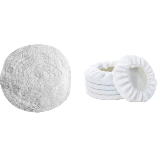 20cm 8 Inch OD Vehicle Car Wool Buffing Polishing Pad Buffer with 5Pcs 10 INCH Bonnet Polisher Polish Pad
