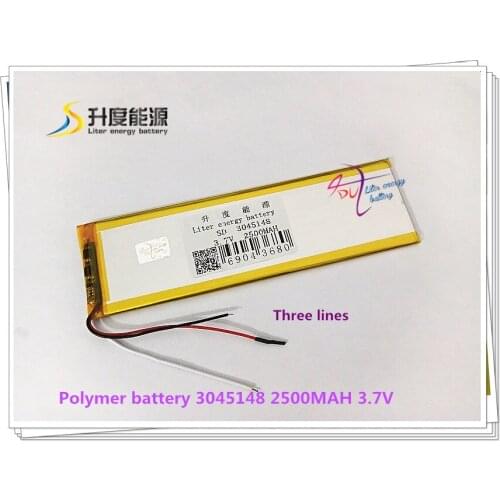 3.7V 2500mAH 3045148 Polymer lithium ion / Li-ion battery for tablet pc Power bank E-BOOK