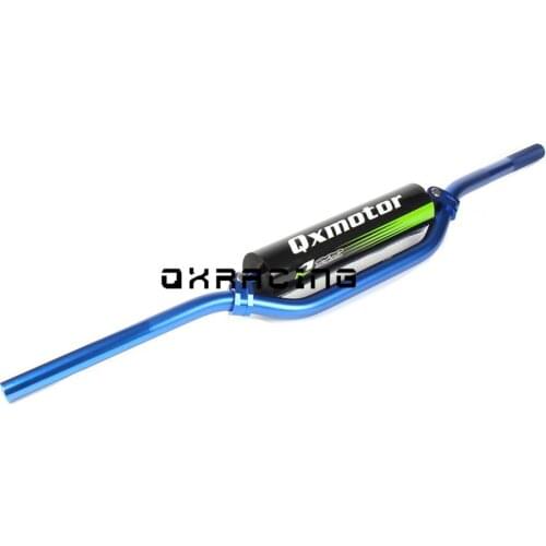 7/8 UNIVERSAL MOTORCYCLE LOW HANDLE BARS 22MM HANDLEBARS HANDLE TUBES with handlebar pad center rod DIRT BIKE ATV DAX