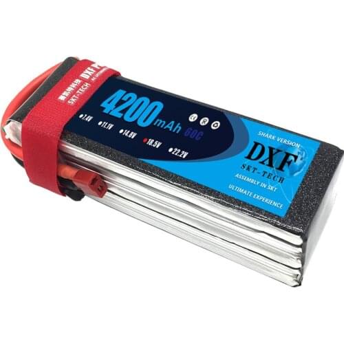 DXF Good Quality Lipo Battery 18.5V 5S 4200MAH 60C max120C RC AKKU Bateria for Airplane Helicopter Boat FPV Drone UAV