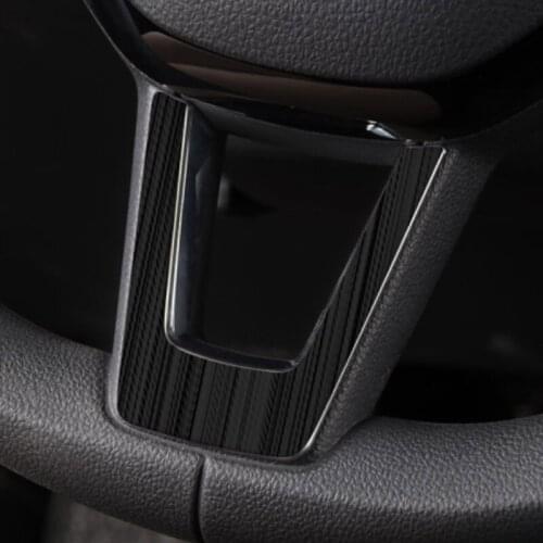 Interior Accessories Car Steering Wheel Trim Decal Sequin Sticker for SKODA KAMIQ 2019 2020 Carstyling