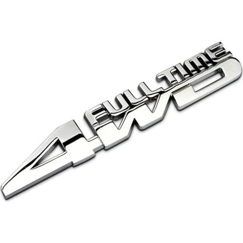 Car Off-Road Vehicle Sticker Metal 4WD Car Standard Body Sticker Personality Tail Standard 4X4 Car Standard Decoration Sticker