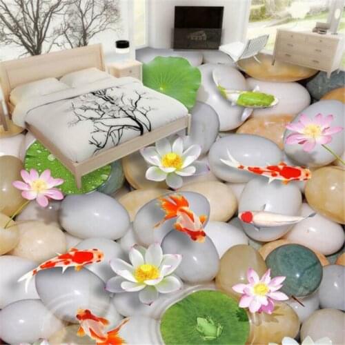 Beibehang Classic fashion beautiful wallpaper creative pebbles waterproof self - adhesive 3d flooring papel de parede tapety