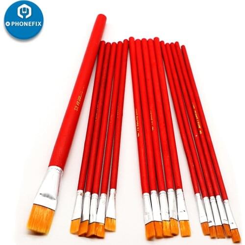 PHONEFIX PCB Cleaning Brush Solder Flux Paste Brush Soft Dust Cleaning Tool For Mobile Phone Tablet PCB BGA Repair Work