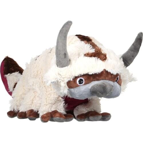 Big Size Anime Kawaii Avatar Appa Stuffed Animals Plush Doll Tv Series RARE Peluche Minion Soft Stuffed Dolls Kids Cow Ox Toys