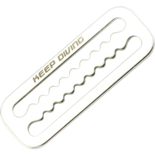 Stainless Steel Scuba Diving Weight Belt Slide Keeper D Ring Webbing Harness Belt Retainer Stopper Freediving BCD Accessoires 2