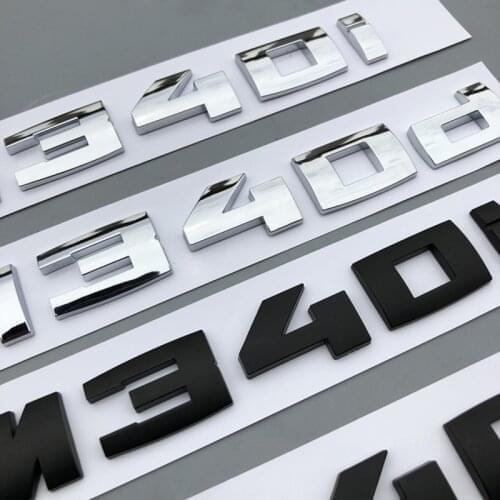 Letter Number Emblem for BMW M M1 M2 M3 M4 M5 M6 M7 M8 X4M X5M X6M M540i M135i M335i M240i M550d M750Li Car Trunk Badge Sticker
