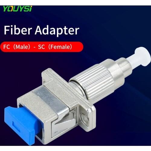 FC-SC Fiber Optic Adapter Optical Adaptor for Optical Power Meter/Visual Fault Locator SC Female to FC Male