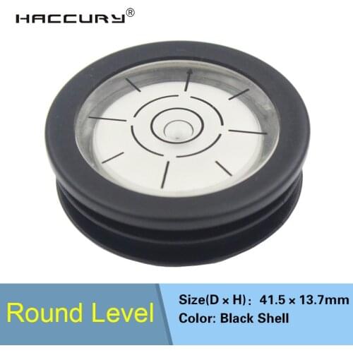 HACCURY Black shell Satellite antenna level Horizontal bubble beads Spirit Level Bubbles for office desktop Medical Devices