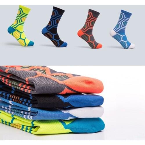 Cotton Mid-Calf Socks Compression Socks Arch Support Ankle Socks for Cycling